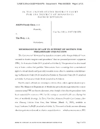 Motion for Preliminary Injunction