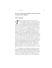 Pamiat' Vs. Memorial: Rasputin, Aitmatov and the Search for Soviet Memory