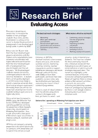 Research Brief Evaluating Access