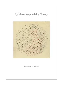 Syllabus Computability Theory