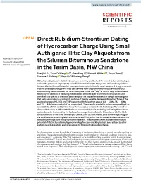 Direct Rubidium-Strontium Dating of Hydrocarbon Charge Using Small