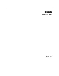 Dlstats Release 0.8.6
