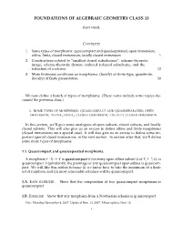 Foundations of Algebraic Geometry Class 13