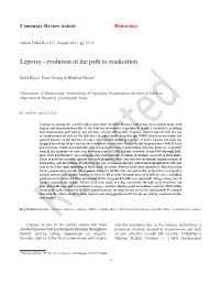 Leprosy - Evolution of the Path to Eradication