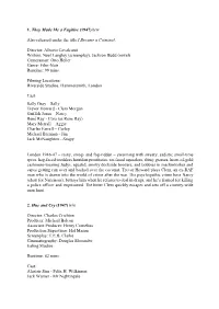 Long Films List 2015