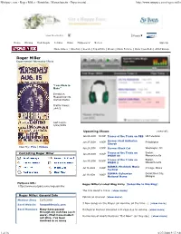 Myspace.Com - Roger Miller - Brookline, Massachusetts - Experimental