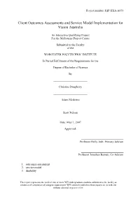 Client Outcomes and Service Model Implementation Assessments For