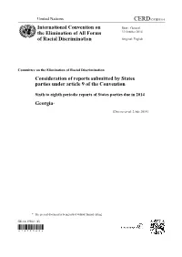 International Convention on the Elimination of All Forms of Racial Discrimination Submitted Under Article 9 of the Convention on 2 July 2014