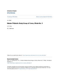 Marian Philatelic Study Group of Coros, Whole No. 5