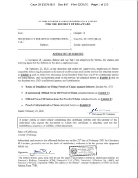 Case 20-13076-BLS Doc 497 Filed 02/25/21 Page 1 of 123 Case 20-13076-BLS Doc 497 Filed 02/25/21 Page 2 of 123