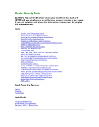 Member Security Alerts