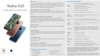 Nokia X20 Soft on the Earth, Is Included for Additional Protection