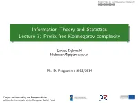 Prefix-Free Kolmogorov Complexity