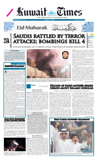 Saudis Rattled by Terror Attacks; Bombings Kill 4
