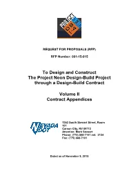 To Design and Construct the Project Neon Design-Build Project Through a Design-Build Contract