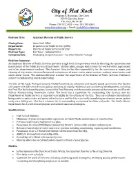 Assistant DPS Director