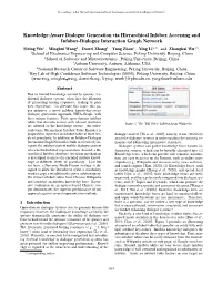 Knowledge-Aware Dialogue Generation Via Hierarchical Infobox