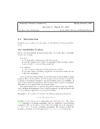 Lecture 2: March 20, 2015 2.1 Introduction