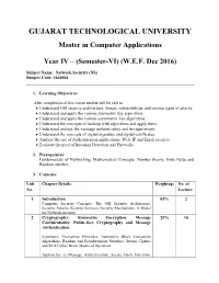Network Security (NS) Subject Code: 3640004