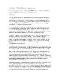 OFDM) Offers a Viable Approach to High- Rate, Low-Complexity Wireless Underwater Communications