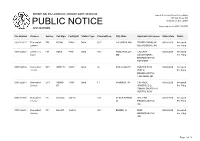 Public Notice &gt;&gt; Licensing and Management System Admin &gt;&gt;