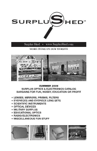 Surplus Shed Catalog