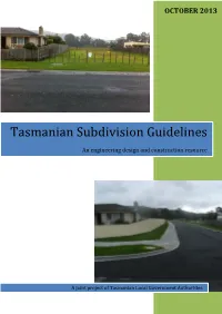 Tasmanian Subdivision Guidelines