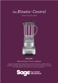 The Kinetix™ Control Instruction Booklet