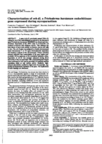 Characterization of Ech42, a Trichoderma Harzianum