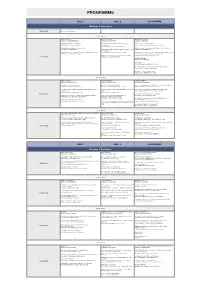 Detailed Program