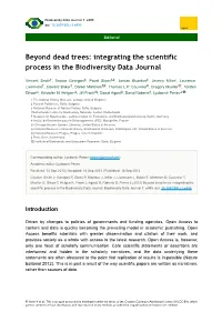 Integrating the Scientific Process in the Biodiversity Data Journal
