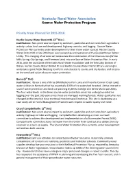 KRWA Source Water Protection Program