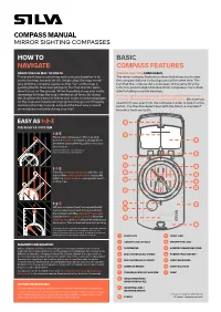 Silva Manual- Mirror Sighting Compasses