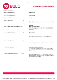 Sydney Program Guide