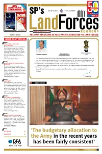 The Budgetary Allocation to the Army in the Recent