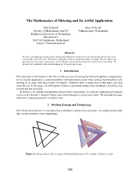The Mathematics of Mitering and Its Artful Application