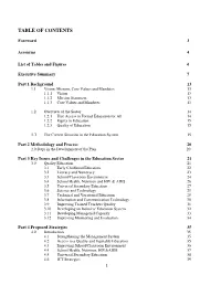 Table of Contents