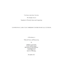 Technological Aspects of Corrosion Control in Metallic Systems