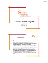 Train the Trainer Program