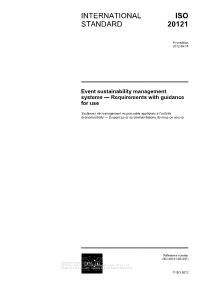 International Standard Iso 20121:2012(E)