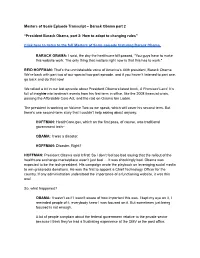 Masters of Scale Episode Transcript – Barack Obama Part 2