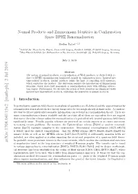 Normal Products and Zimmermann Identities in Configuration Space