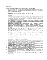 (October 2019 - September 2020) (To Avoid a Lengthy Report, We Have Tried to Mention a Project Under One Category Only Eg