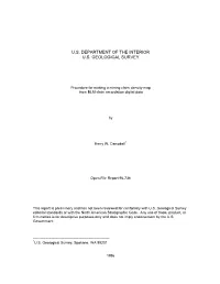 Procedure for Making a Mining Claim Density Map from BLM Claim Recordation Digital Data
