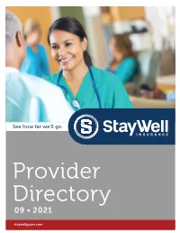 Provider Directory 09 • 2021