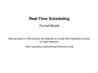 Real-Time Scheduling