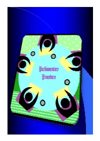 SWCD Parliamentary Procedure [Compatibility Mode]