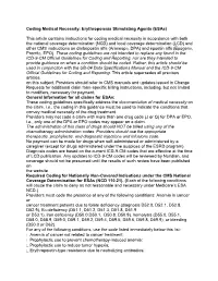 Coding Medical Necessity: Erythropoiesis Stimulating Agents (Esas)