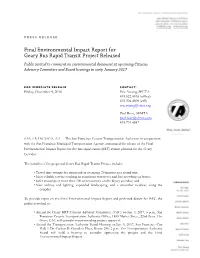 Final Environmental Impact Report for Geary Bus Rapid Transit Project Released