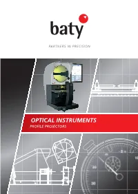 Optical Instruments Profile Projectors